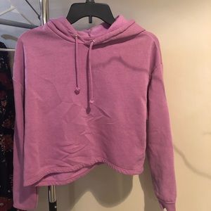 Fusia cropped hoodie